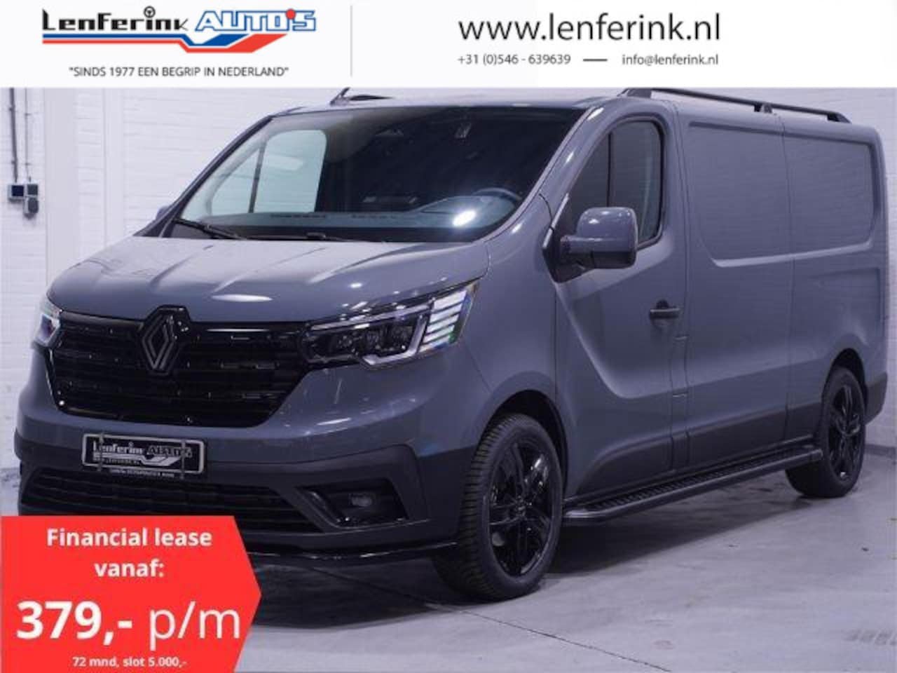 Renault Trafic - 2.0 DCi 130 pk L2 Black&Grey Edition BPM vrij Airco, Camera, 18" LMV, Spoiler V+A, LED Kop - AutoWereld.nl