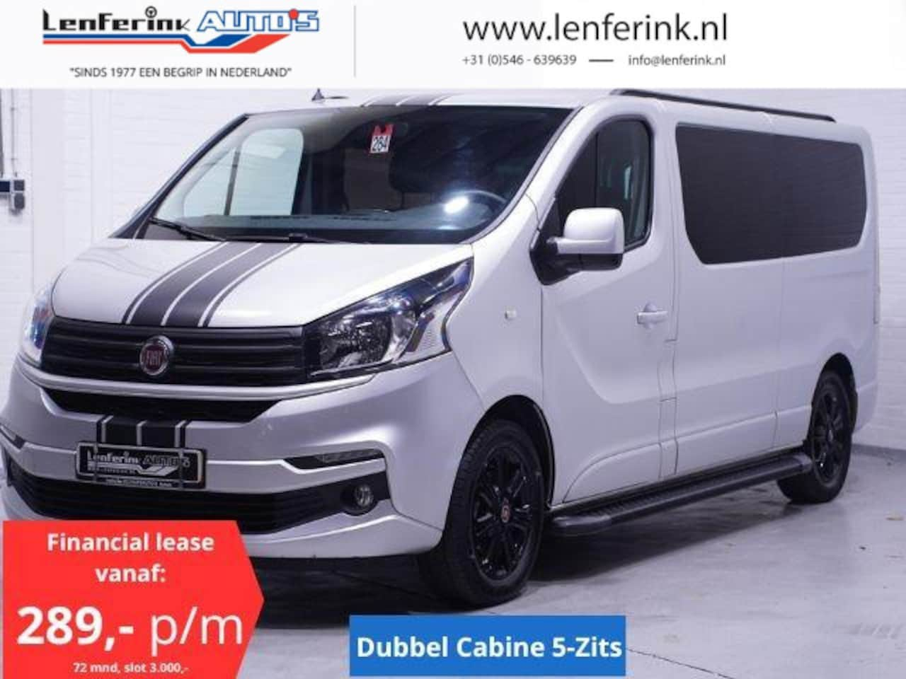 Fiat Talento - 2.0 MultiJet 145 pk Dubbel Cabine Zwart Leder Navi, Camera, Trekhaak, Laadruimte Pakket, 5 - AutoWereld.nl