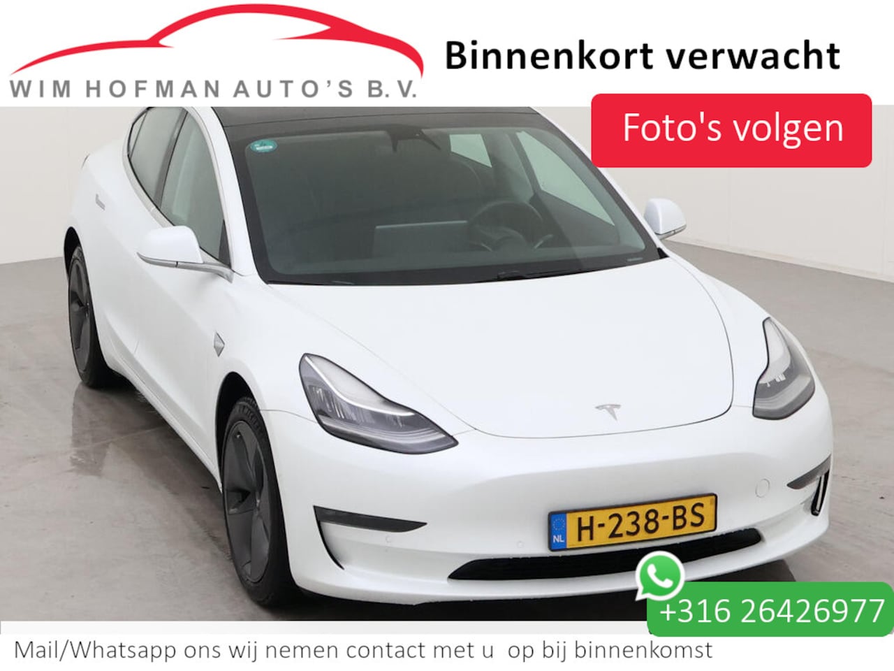 Tesla Model 3 - Long Range RWD Long Range AWD 75 kWh Autopilot Trekhaak FSD Comp leder Panodak Camera - AutoWereld.nl