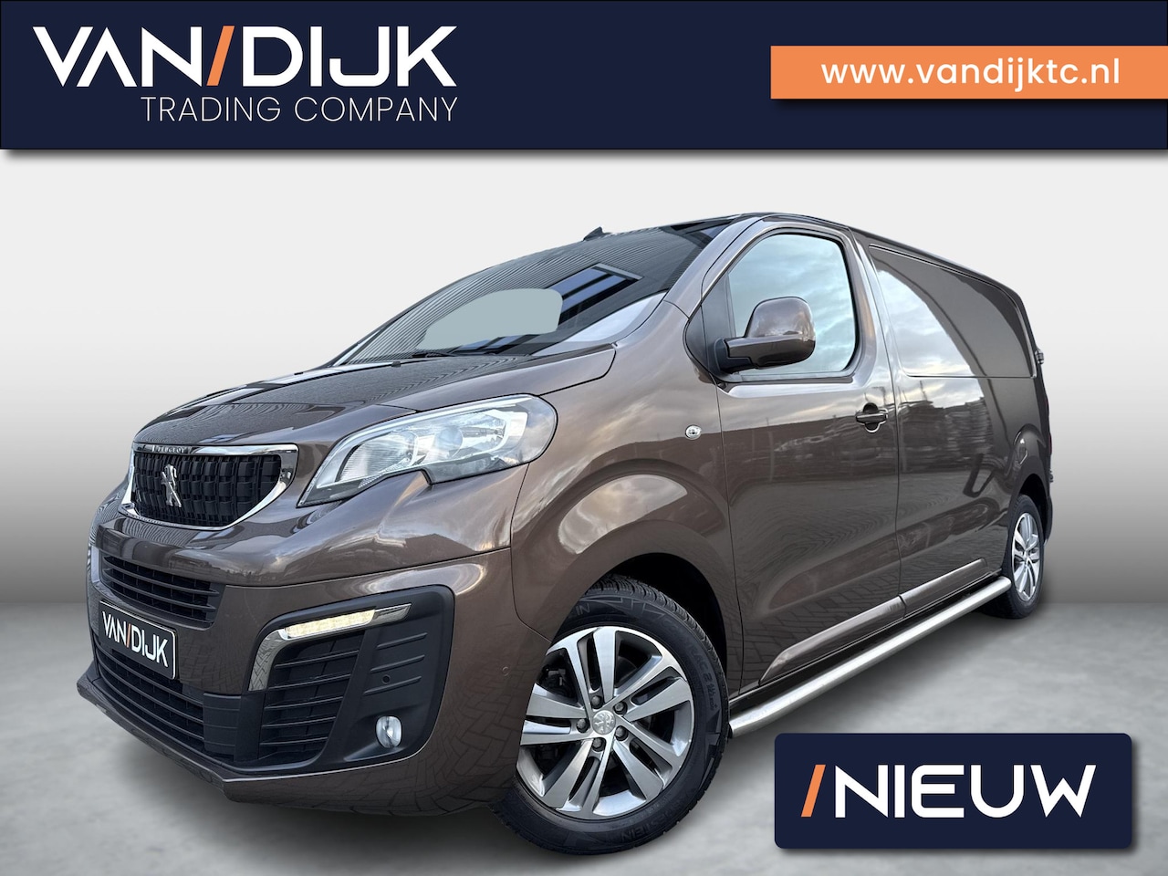 Peugeot Expert - 2.0 BlueHDI 180 Standard Asphalt ✓Automaat ✓Navigatie ✓Camera ✓Half Leder ✓BLIS ✓LED ✓Appl - AutoWereld.nl