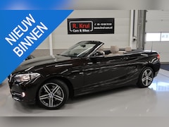 BMW 2-serie Cabrio - 220i Sport Airco-ecc Sportstoelen Leer 18.810 km Sportvelgen 17 inch Bruin metallic Cruise