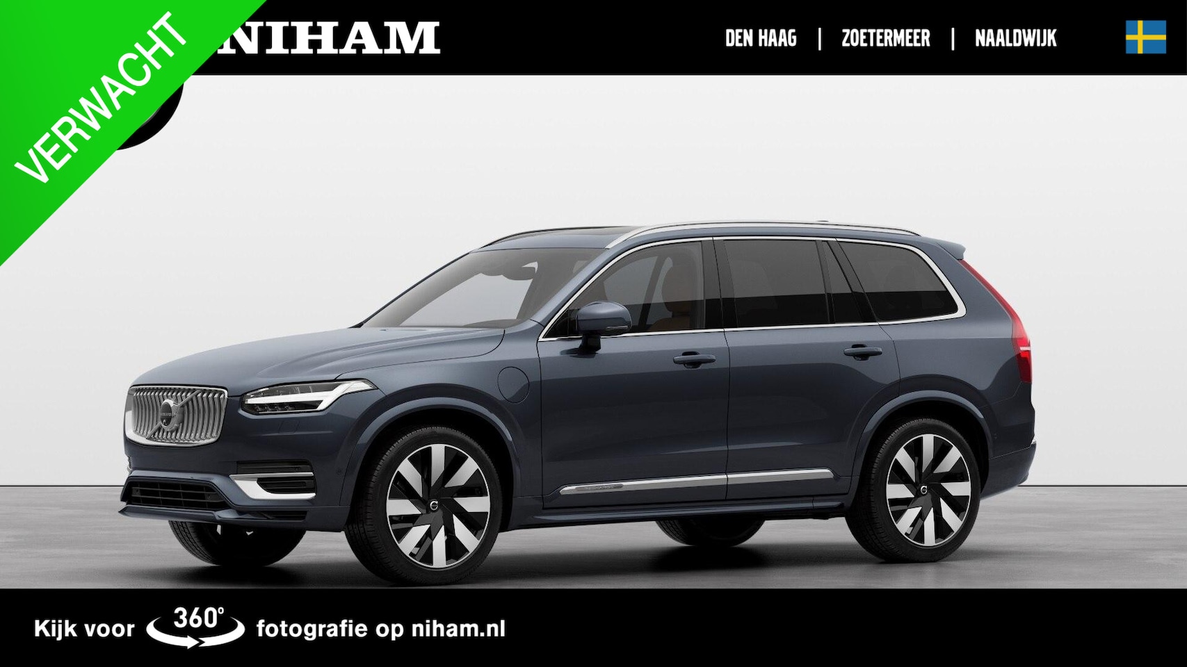 Volvo XC90 - T8 RECHARGE AWD ULTIMATE BRIGHT -PANO.DAK|360°CAM|BOWERS&WILKINS|GEVENT.LEDER+MASSAGE|21" - AutoWereld.nl