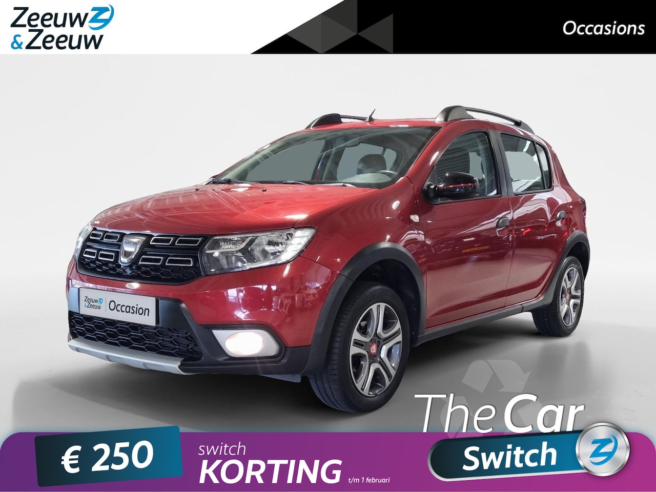 Dacia Sandero - 0.9 TCe Tech Road * Trekhaak * Achteruit camera * Apple carplay / Android auto * Navi * - AutoWereld.nl