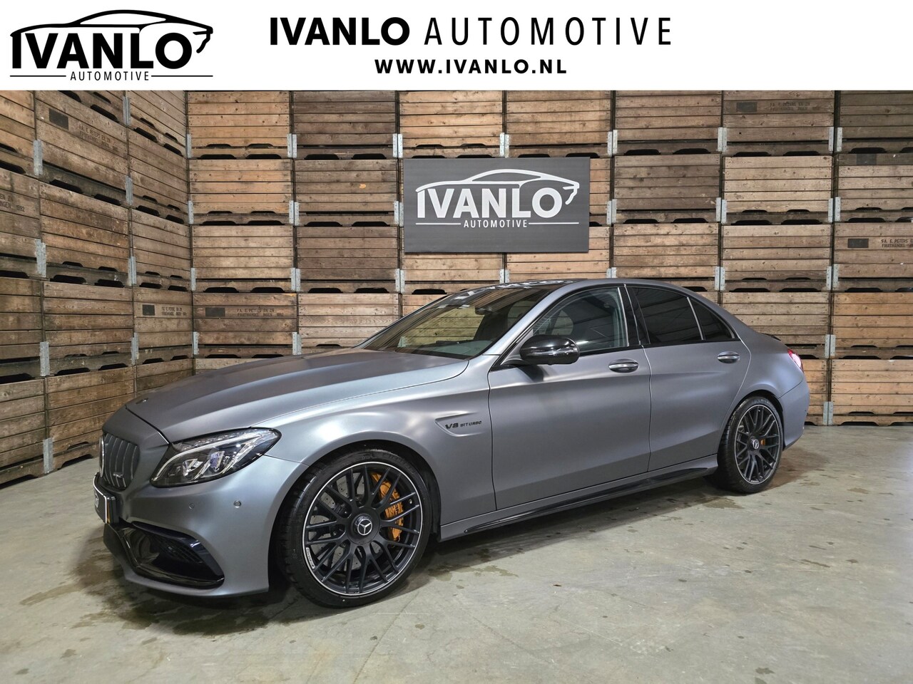 Mercedes-Benz C-klasse - AMG 63 S Edition Magno grey Pano keramisch 360 Schaalstoelen - AutoWereld.nl