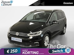 Volkswagen Touran - 1.8 TSI Highline 7p Automaat volledig zwart gewrapt airco camera schuifkanteldak adaptief