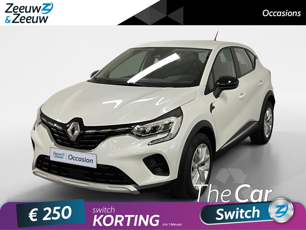 Renault Captur - 1.0 TCe 100 Zen Airco navi cruise controle apple carplay android auto zeer mooie auto pas - AutoWereld.nl