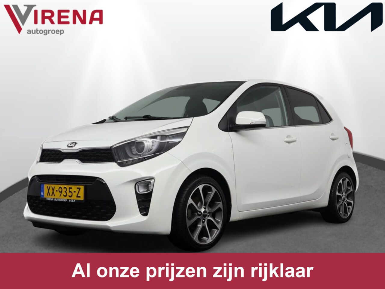 Kia Picanto - 1.0 CVVT Design Edition - Dealer onderhouden - Navigatie - Cruise Control - Airco - Leder - AutoWereld.nl