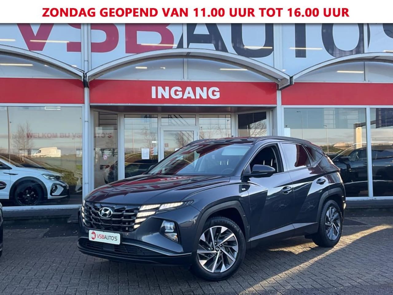 Hyundai Tucson - 1.6 T-GDI 150PK AUT. LED NAVI CAMERA CARPLAY AIRCO LMV PDC - AutoWereld.nl