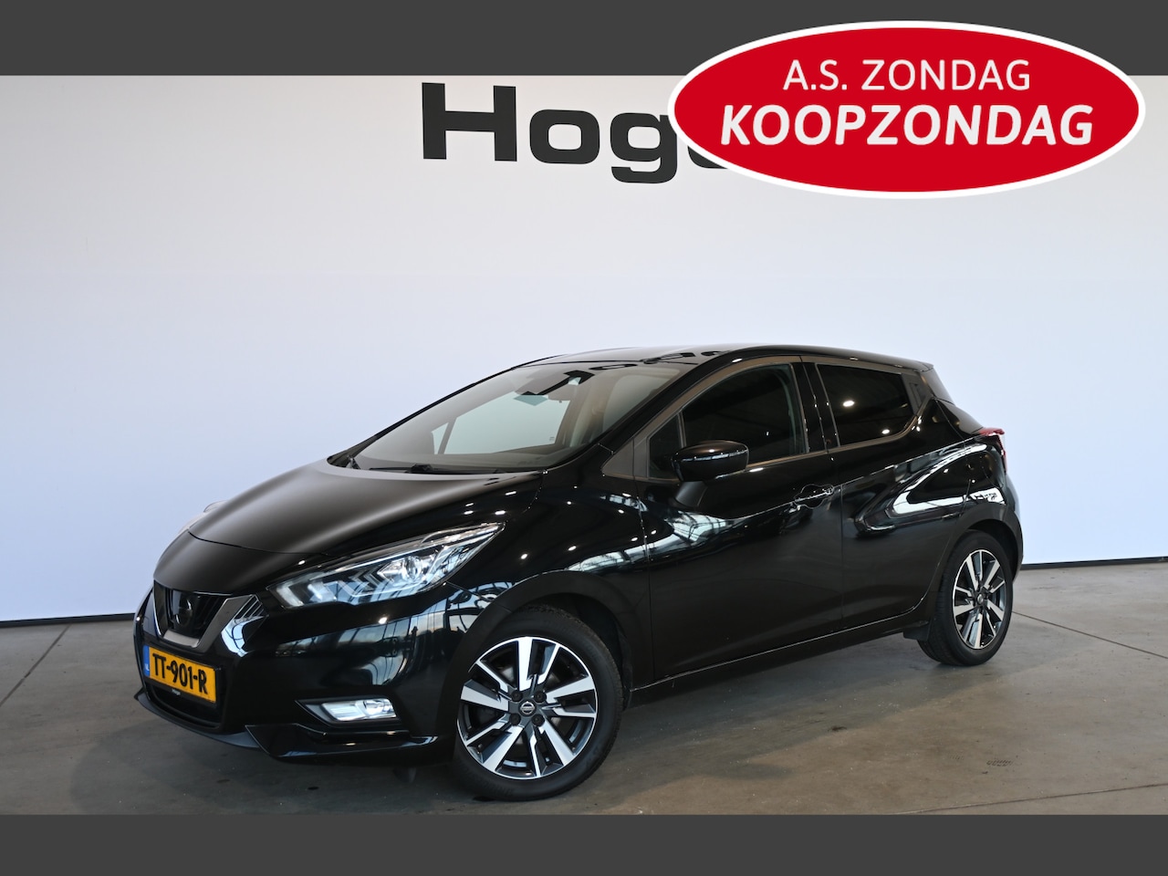 Nissan Micra - 0.9 IG-T N-Connecta Ecc Navigatie Stoelverwarming Rijklaarprijs Inruil Mogelijk! - AutoWereld.nl