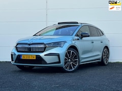 Skoda Enyaq iV - 80 Founders Edition Silver Org NL Pano Keyless Apple carplay Mem seats 360 Cam