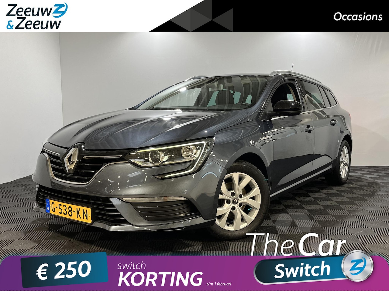 Renault Mégane Estate - 1.3 - 115PK TCe Limited | Navi | Cruise Control | Climate Control | Parkeersensoren | Lich - AutoWereld.nl