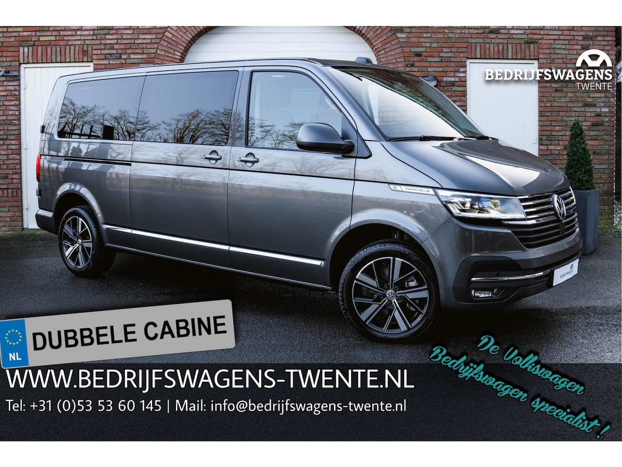 Volkswagen Transporter Caravelle - T6.1 2.0 TDI 204 PK DSG L2H1 A-Deuren ACC | LED | Leder | Apple Carplay/ Android Auto | Pr - AutoWereld.nl