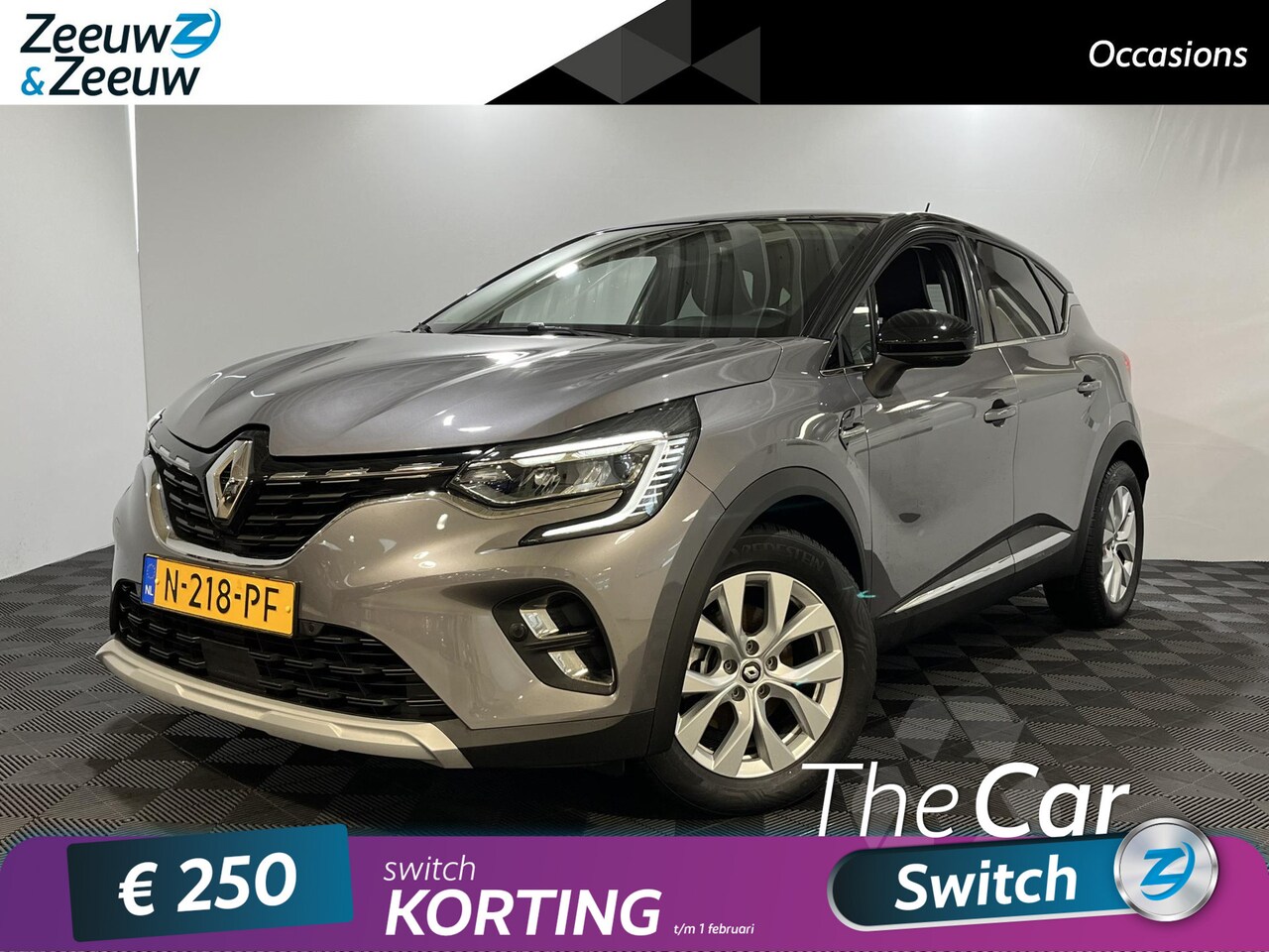 Renault Captur - 1.6 - 145PK E-Tech Hybrid Intens Automaat | 1e eigenaar | Navi | Climate Control | Full LE - AutoWereld.nl