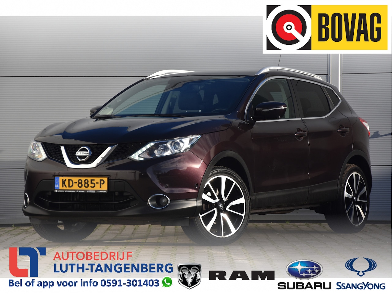 Nissan Qashqai - 1.2 Tekna | Trekhaak | Leer | LED | Nightshade | - AutoWereld.nl