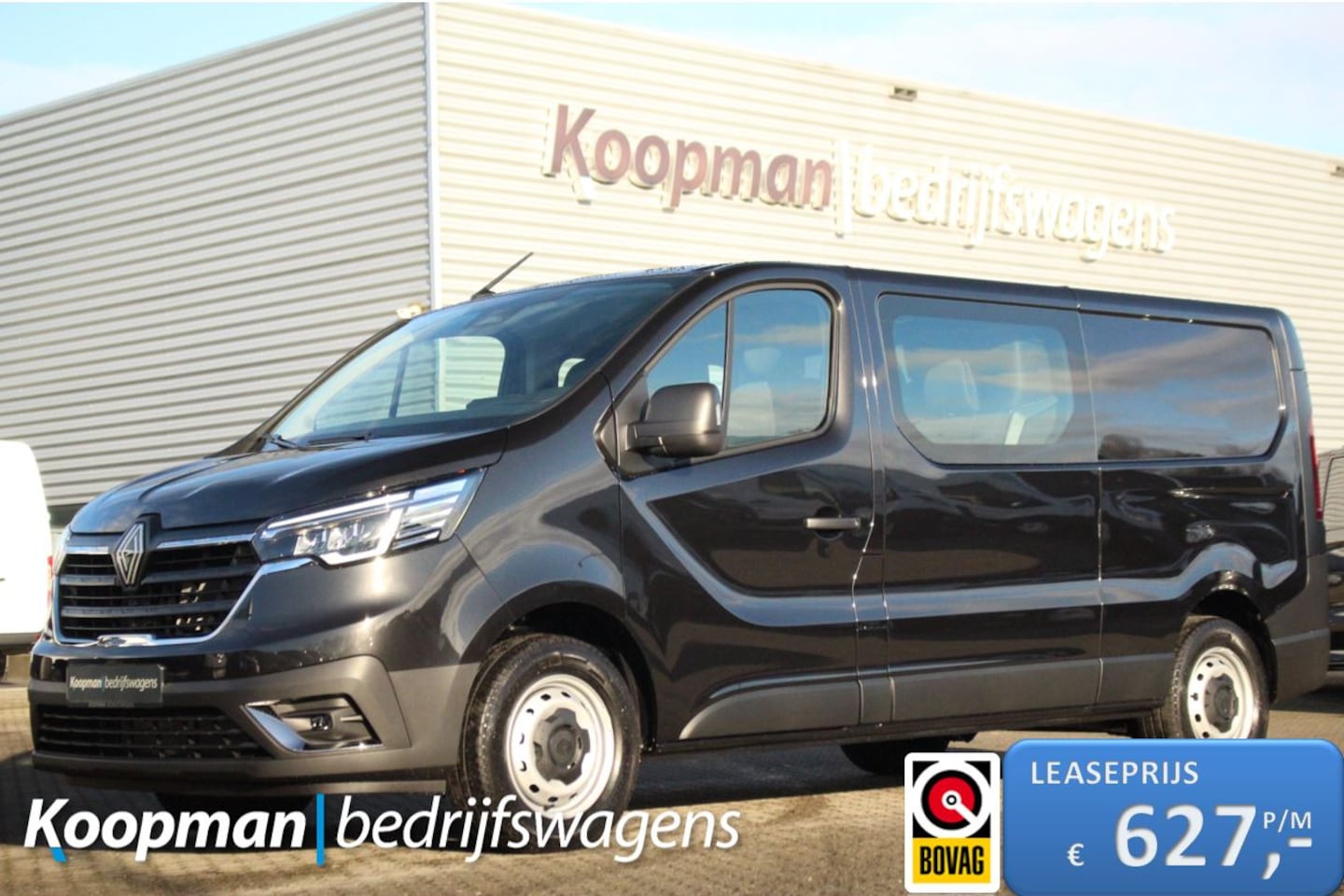 Renault Trafic - 2.0dCi 150pk T30 L2H1 DC | 6-Zits | Carplay/Android | Camera | Lease 627,- p/m - AutoWereld.nl