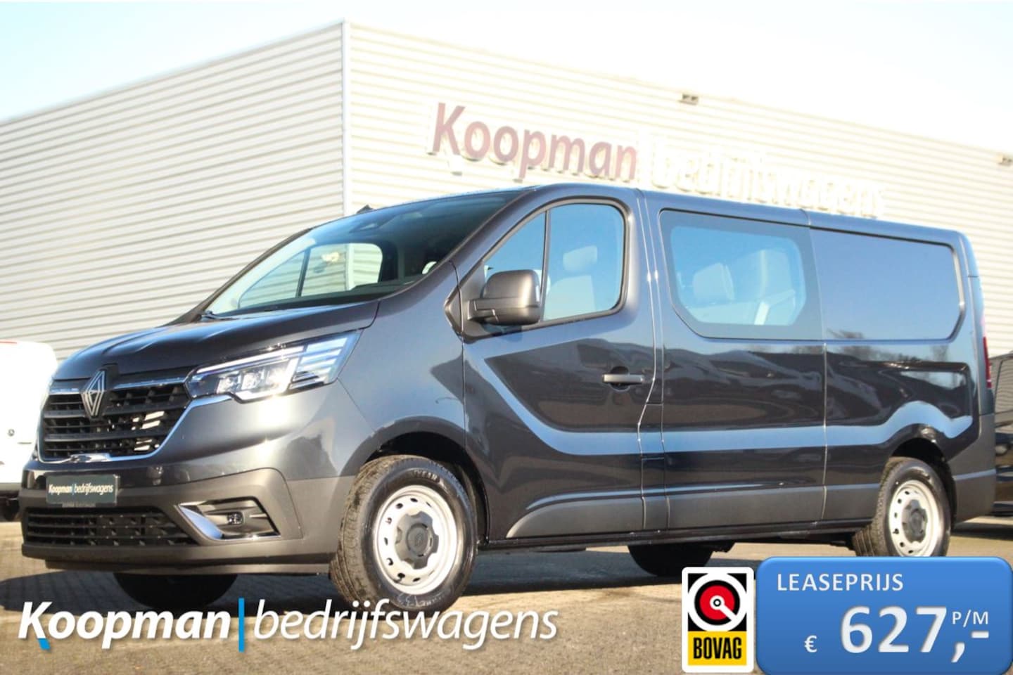 Renault Trafic - 2.0dCi 150pk T30 L2H1 DC | 6-Zits | Carplay/Android | Camera | Lease 627,- p/m - AutoWereld.nl