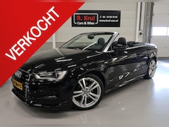 Audi A3 Cabriolet - 1.4 TFSI CoD Ambition Pro Line S 3x S-Line Automaat Leer Nekverwarming NL-auto Navigatie 1