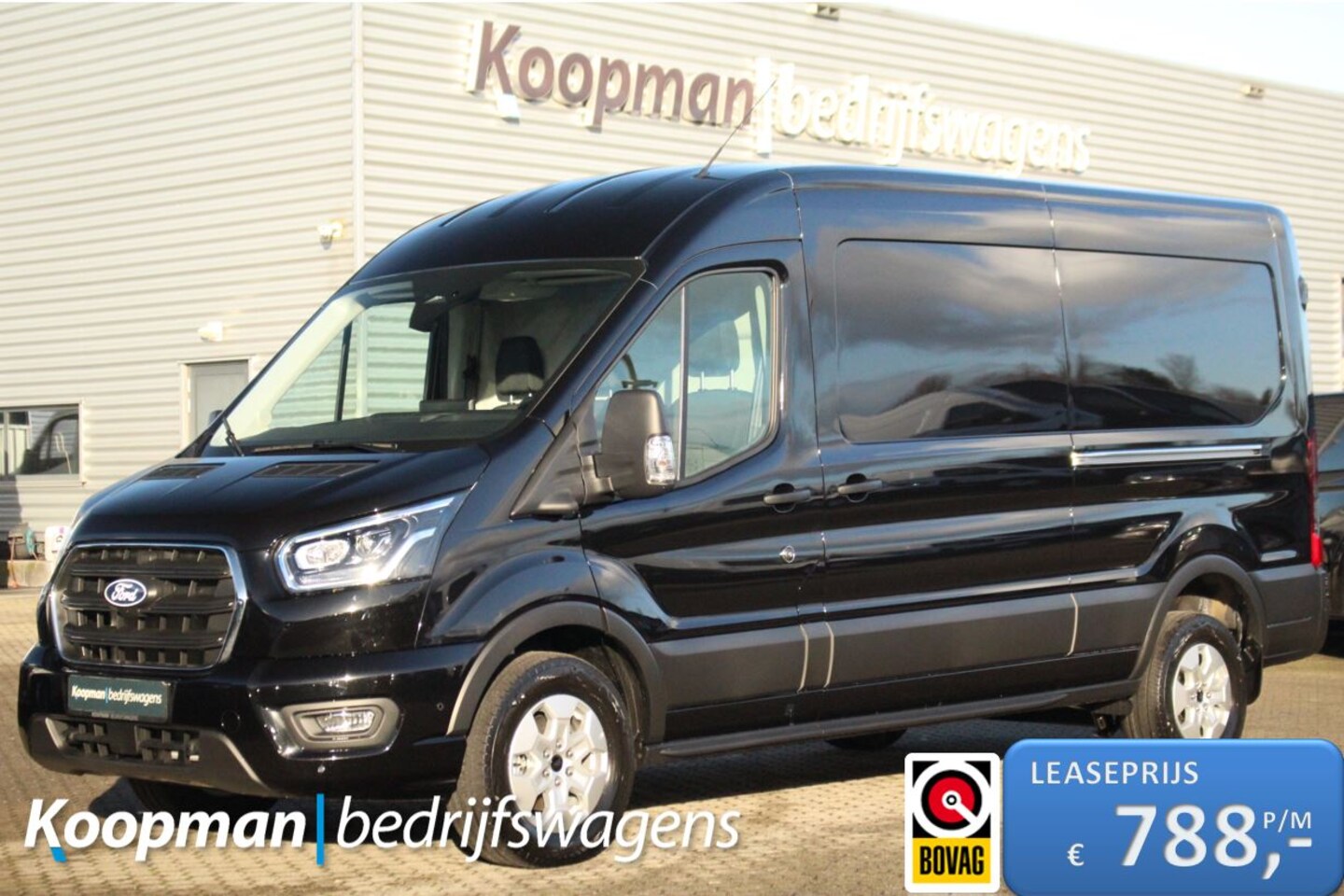 Ford Transit - 350 2.0TDCI 165pk L3H2 Limited | Automaat | L+R Zijdeur | 360° Camera | Adap. Cruise | Car - AutoWereld.nl