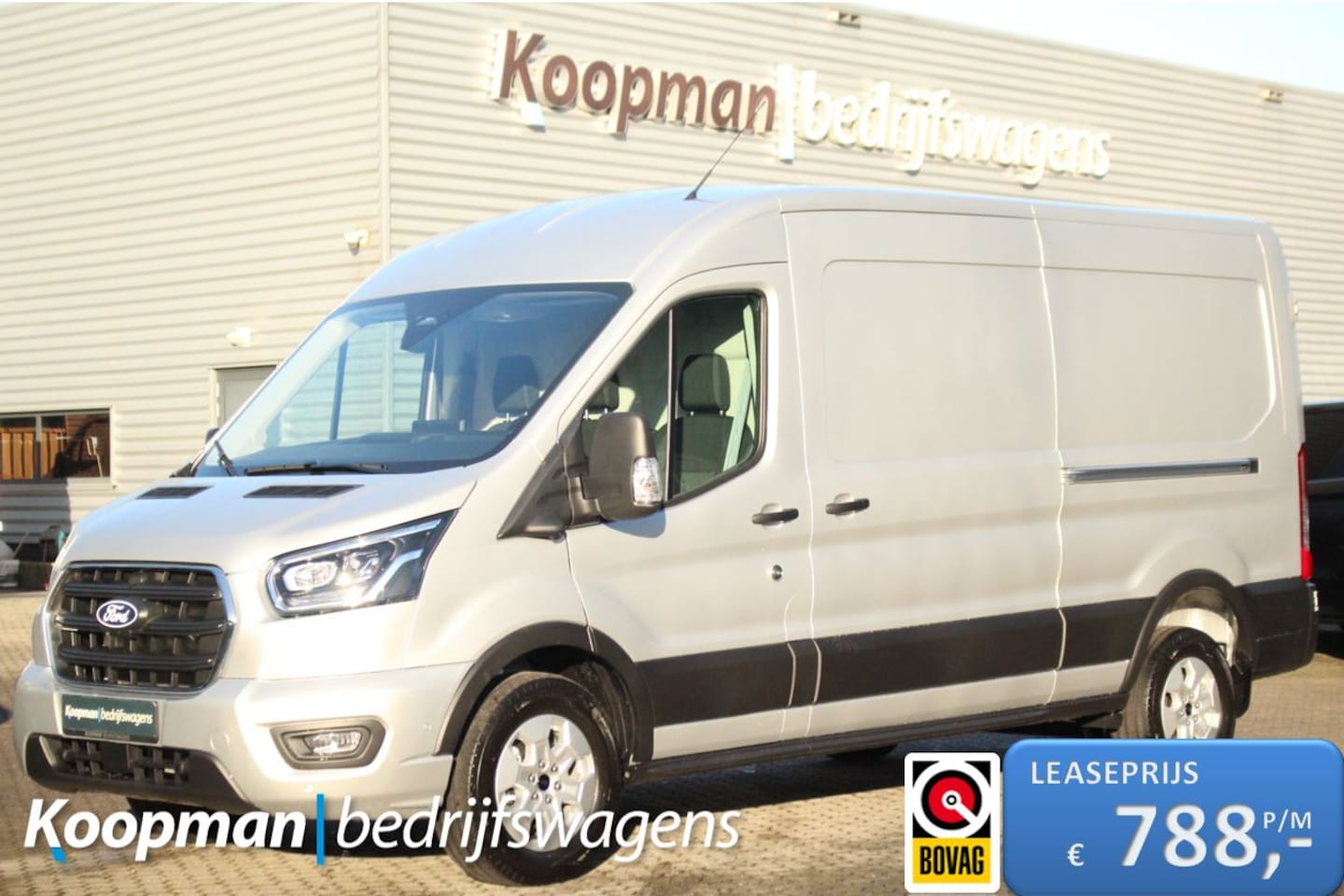 Ford Transit - 350 2.0TDCI 165pk L3H2 Limited | Automaat | L+R Zijdeur | 360° Camera | Adap. Cruise | Car - AutoWereld.nl