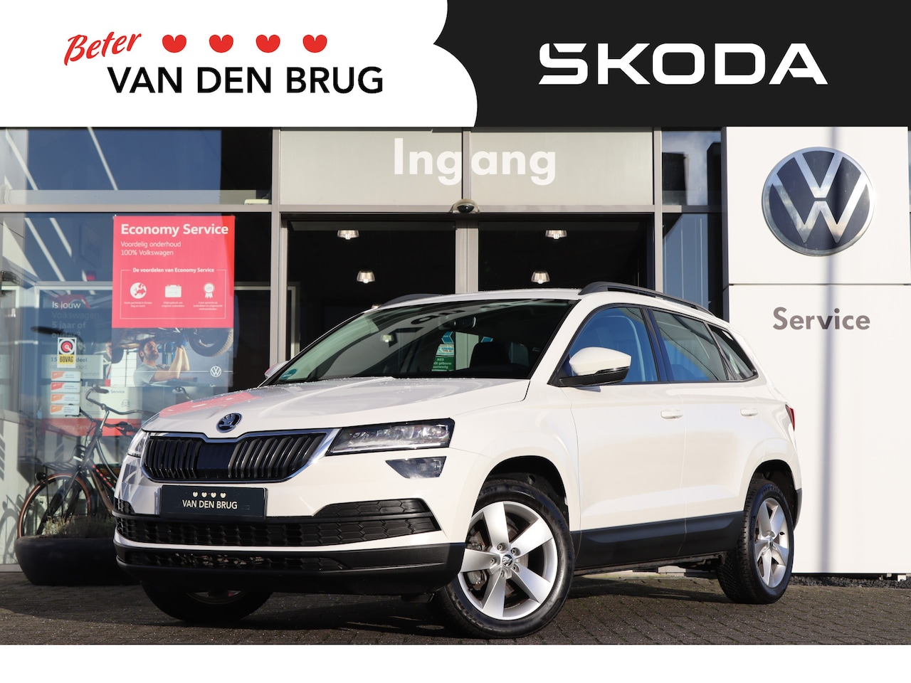 Skoda Karoq - 1.5 TSI 150 pk DSG ACT Ambition | Cruise Control | Airco | LED | 17'' LM | SmartLink | Key - AutoWereld.nl