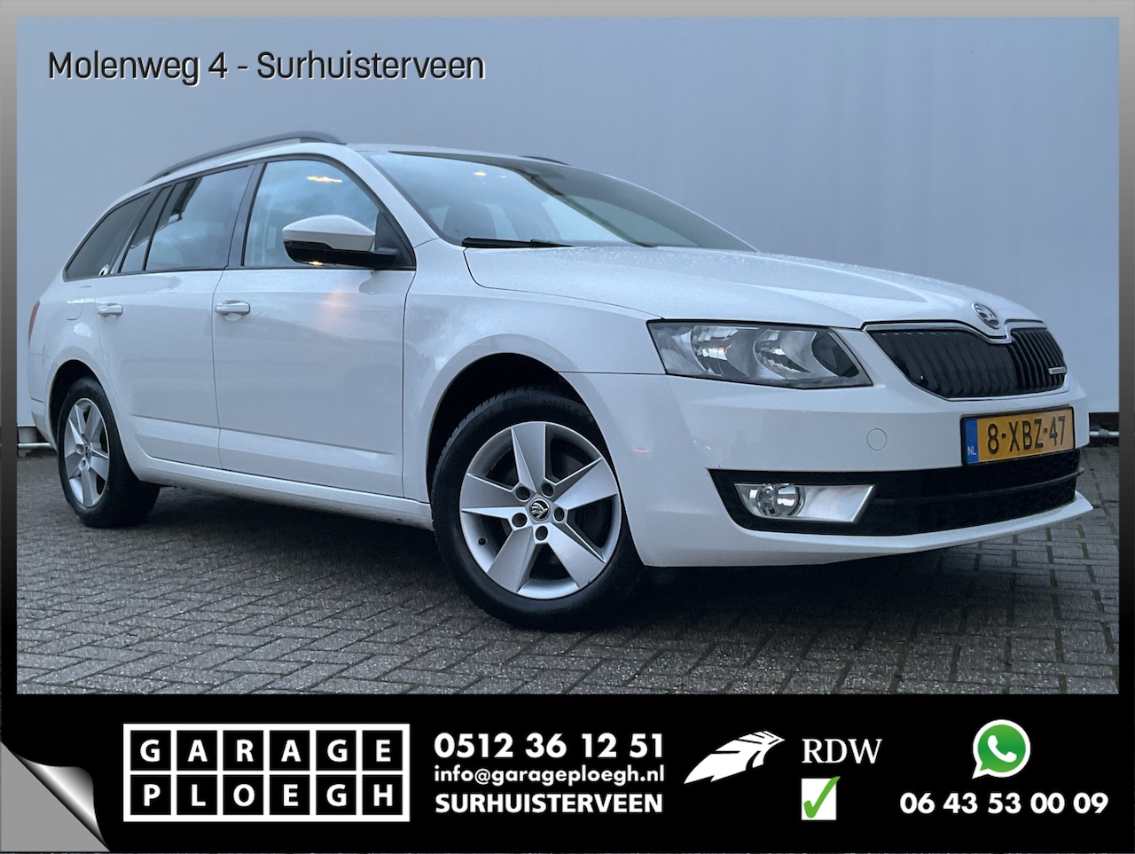 Skoda Octavia Combi - 1.6 TDI Zeer net! Volledig OH Navi-groot Trekh Greenline Businessline - AutoWereld.nl