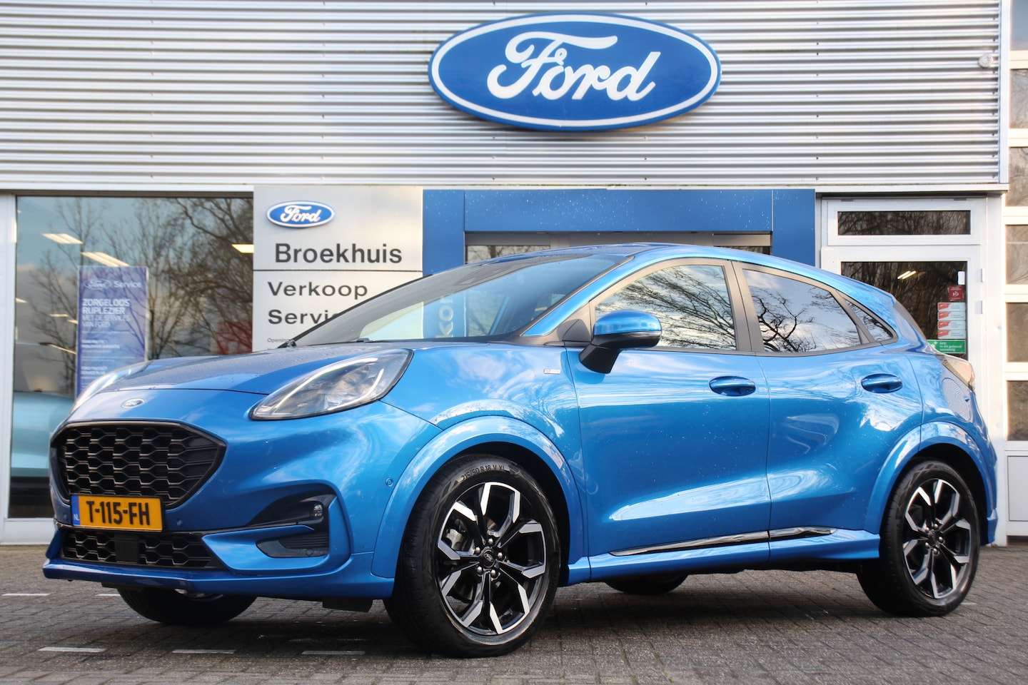 Ford Puma - 1.0EB HYBRID ST-LINE X | NL-AUTO! | 1E EIGENAAR! | LEDER/STOF | NAVI | CAMERA | CLIMA | WI - AutoWereld.nl