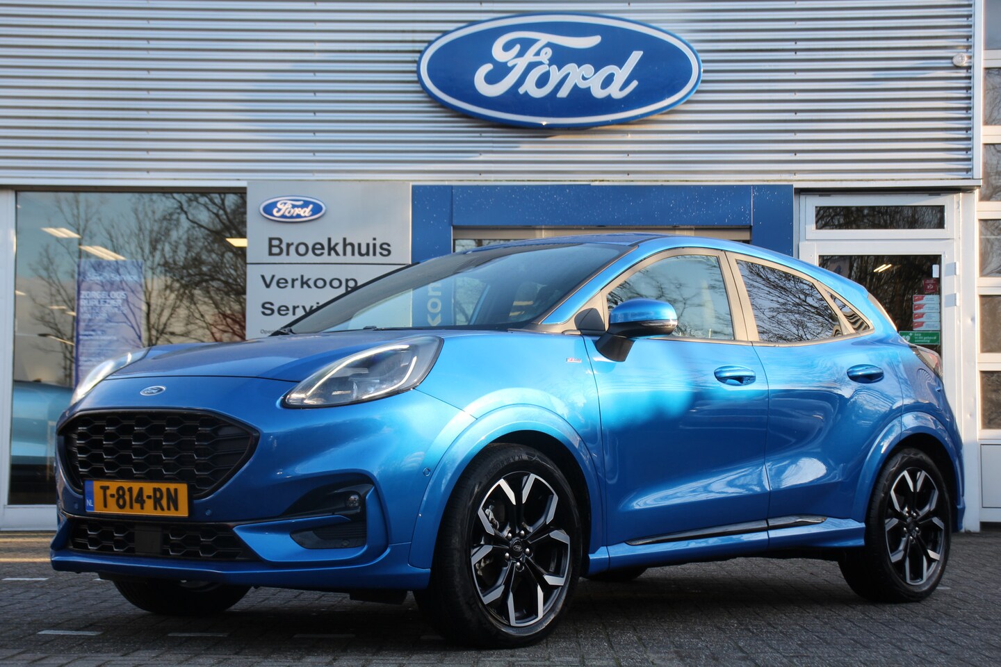 Ford Puma - 1.0EB HYBRID ST-LINE X | NL-AUTO! | 1E EIGENAAR! | LEDER/STOF | NAVI | CAMERA | CLIMA | WI - AutoWereld.nl