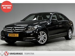 Mercedes-Benz C-klasse - 180 Business Class 125 Avantgarde/ NL AUTO/ Facelift/ Automaat/ 17'' LMV/ Vol Leder/ Zwart