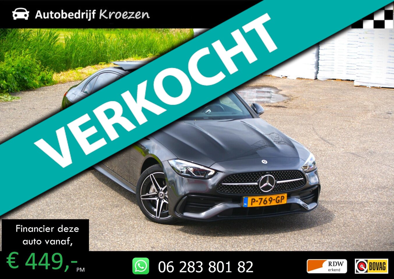 Mercedes-Benz C-klasse - 300 e ///AMG Pakket | Pano | Prijs incl BTW | Org NL | Camera | - AutoWereld.nl