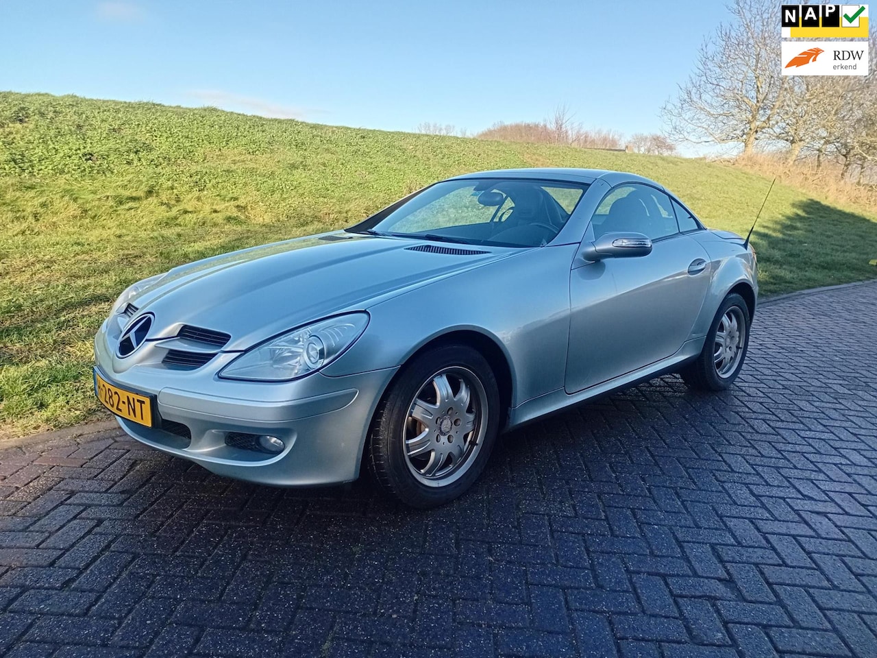 Mercedes-Benz SLK-klasse - 200 Kompressor Leder 232dkm Cruise Climate APK 11-'25 Telefoon Stoel en Nekverwarming - AutoWereld.nl