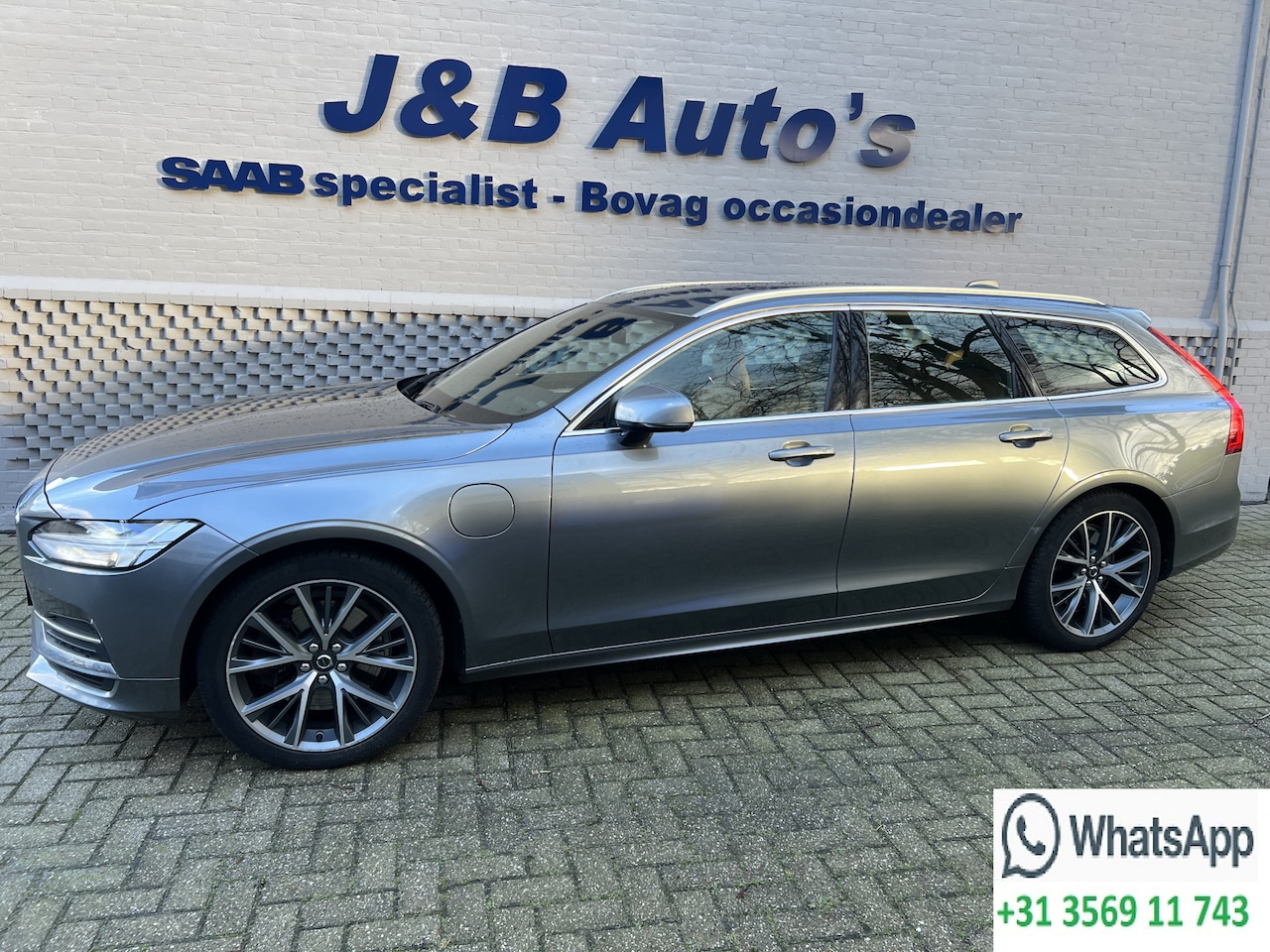 Volvo V90 - 2.0 T8 AWD Momentum Pro Leer Adaptive cruise Onderhoudsboekjes - AutoWereld.nl