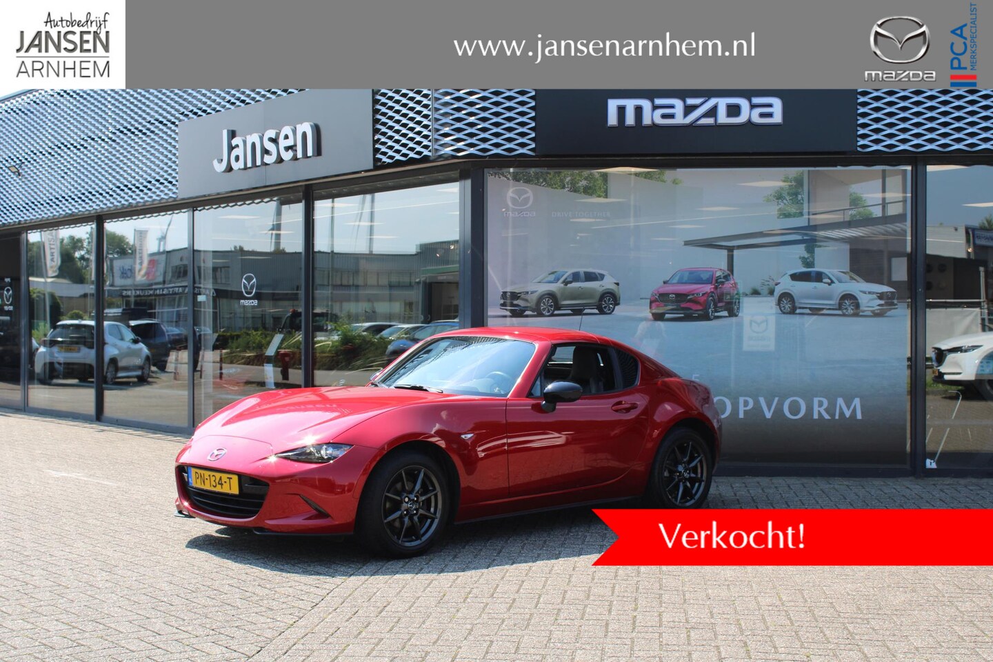 Mazda MX-5 RF - 1.5 SkyActiv-G 131 GT-M 1.5 SkyActiv-G 131 GT-M , Navi, Leder, Bose, Cruise, Clima, PDC, LMV 16 Inch, Bluetooth, L - AutoWereld.nl