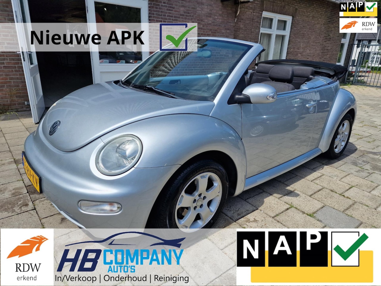 Volkswagen New Beetle Cabriolet - 2.0 Turijn| Zeer nette auto| Airco | Nieuwe APK | NAP | Dealer onderhouden - AutoWereld.nl