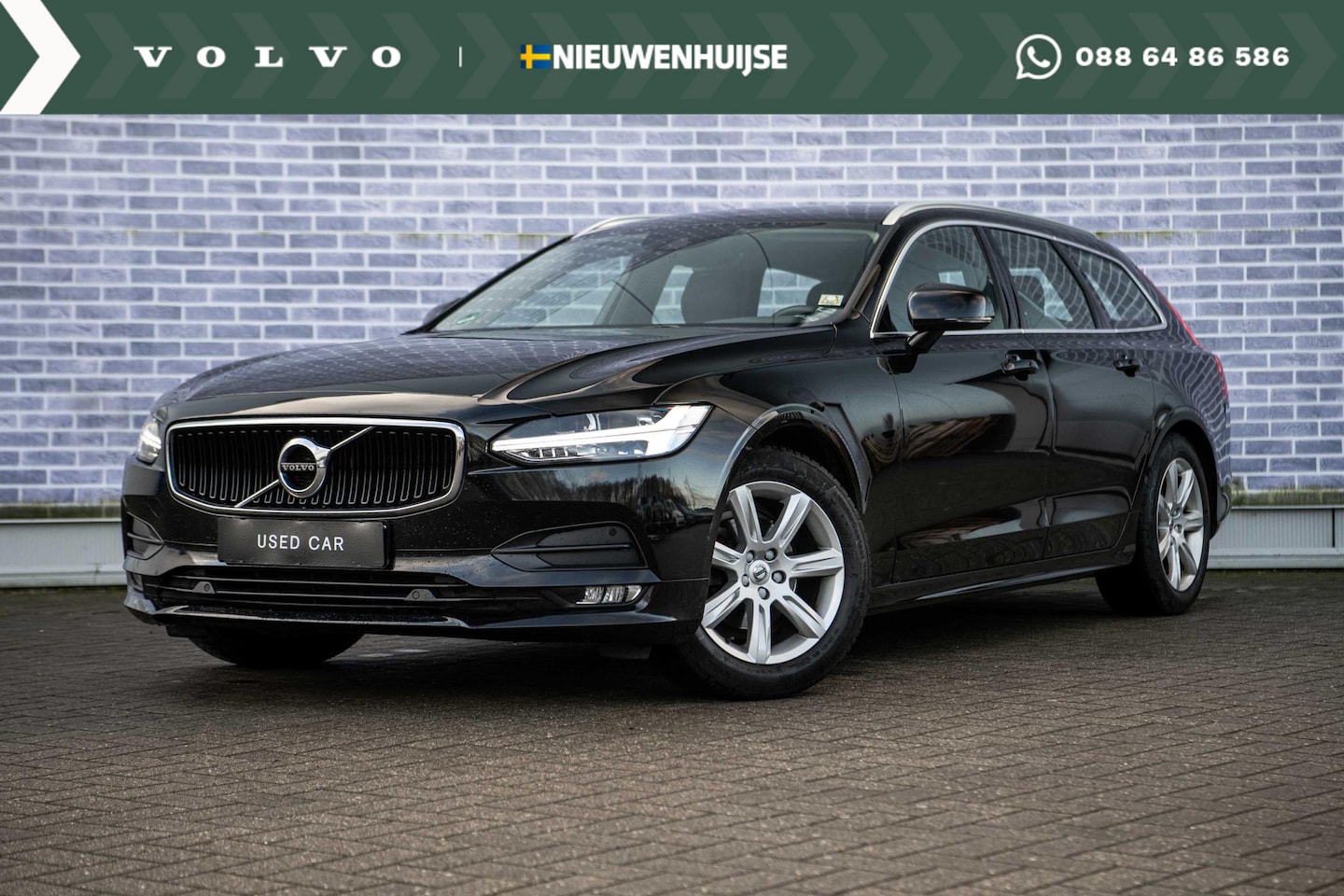 Volvo V90 - 2.0 D3 Momentum | Trekhaak | Harman/Kardon | Elektrisch verstalbare bestuurdersstoel met m - AutoWereld.nl