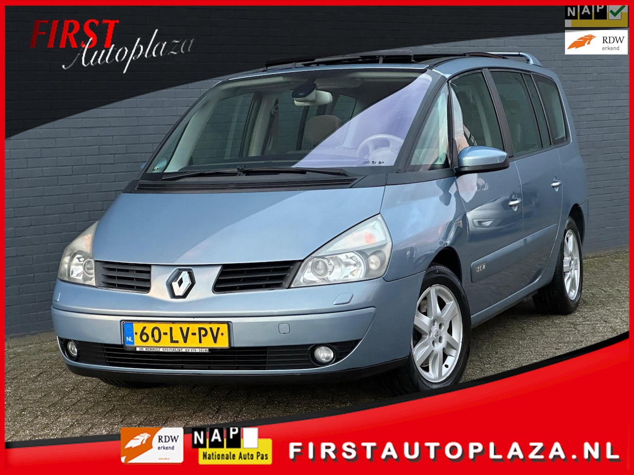 Renault Grand Espace - 3.5 V6 Initiale AUTOMAAT PANO/NAVI/LEDER/CRUISE - AutoWereld.nl