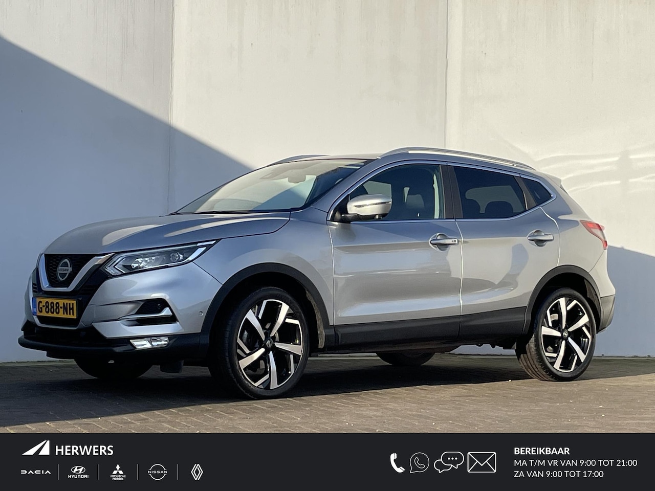 Nissan Qashqai - 1.3 DIG-T Tekna / Navigatie / Cruise Control / Bluetooth / Apple Carplay/Android auto / St - AutoWereld.nl