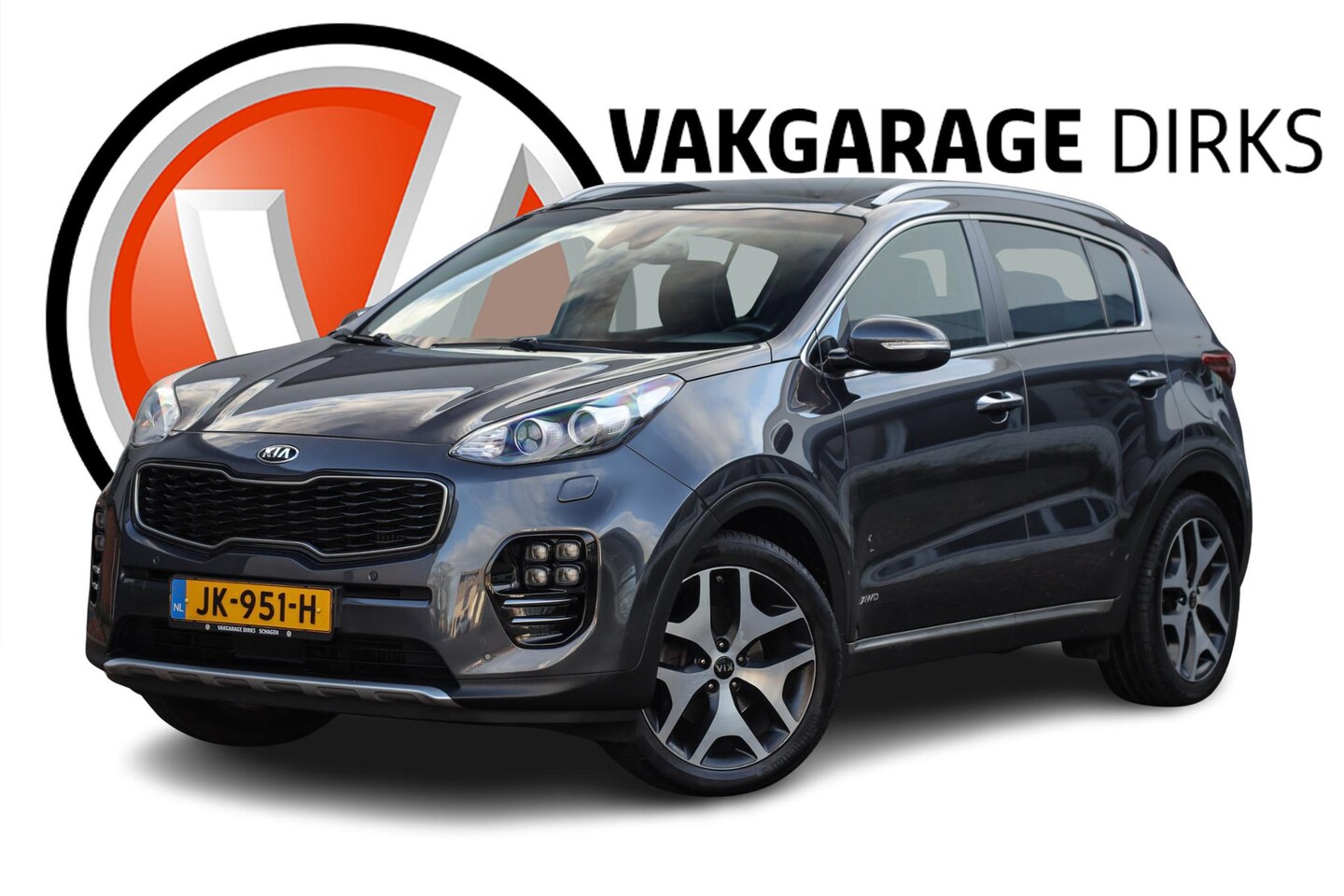 Kia Sportage - 1.6 T-GDI Aut. 4WD GT-Line PlusLine ✅ Pano ✅ Leder ✅ Stoel+Stuurverwarming - AutoWereld.nl