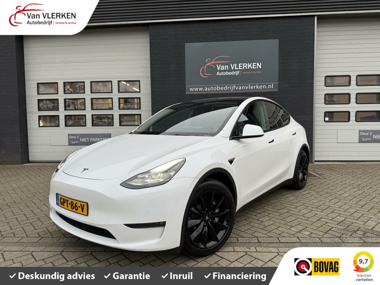 Tesla Model Y - Long Range AWD 75 kWh PANORAMADAK - AutoWereld.nl