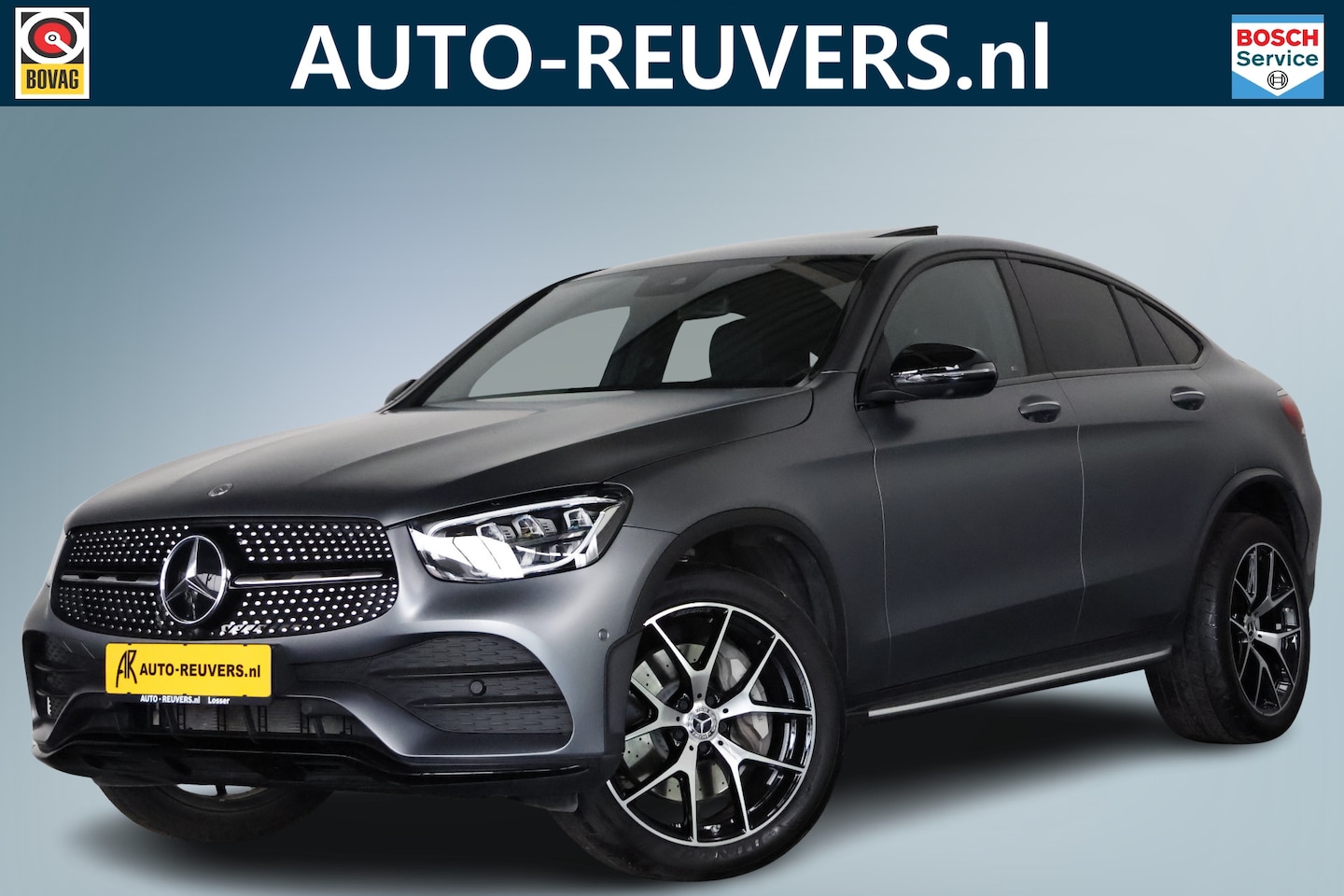 Mercedes-Benz GLC-klasse Coupé - 300e 4MATIC Business Solution AMG / Opendak / Leder / LED / Cam / CarPlay - AutoWereld.nl