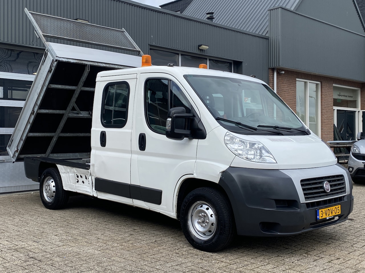 Fiat Ducato - 35L 3.0 CNG MH1 benzine Aardgas Kipper Open laadbak Dubbele cabine met Airco 6 persoons Tr - AutoWereld.nl