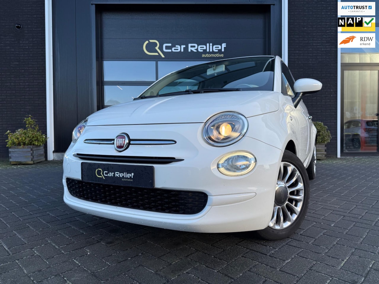 Fiat 500 - 1.2 Popstar 1.2 Popstar, Parkeersensoren, Multifunctioneel stuurwiel, Elektrische ramen - AutoWereld.nl