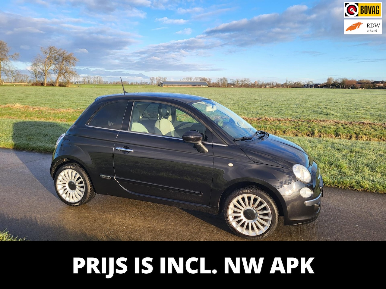 Fiat 500 - 1.2 Lounge 114dkm airco panodak - AutoWereld.nl