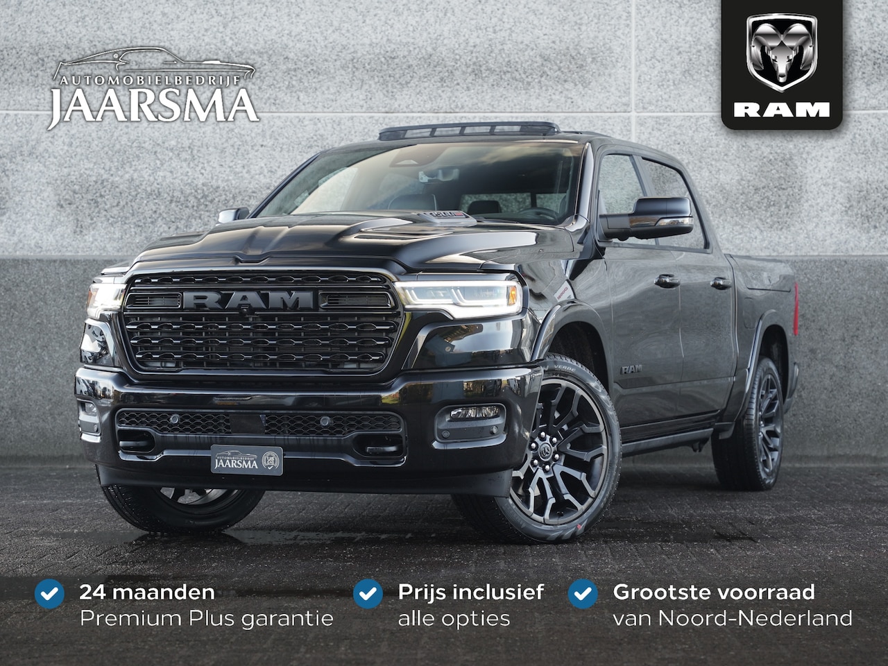 Dodge Ram 1500 - 3.0L SST. H.O. 540PK Limited Night CrewCap 4x4 | Massage stoelen | H.O. 540PK | Apple Carp - AutoWereld.nl