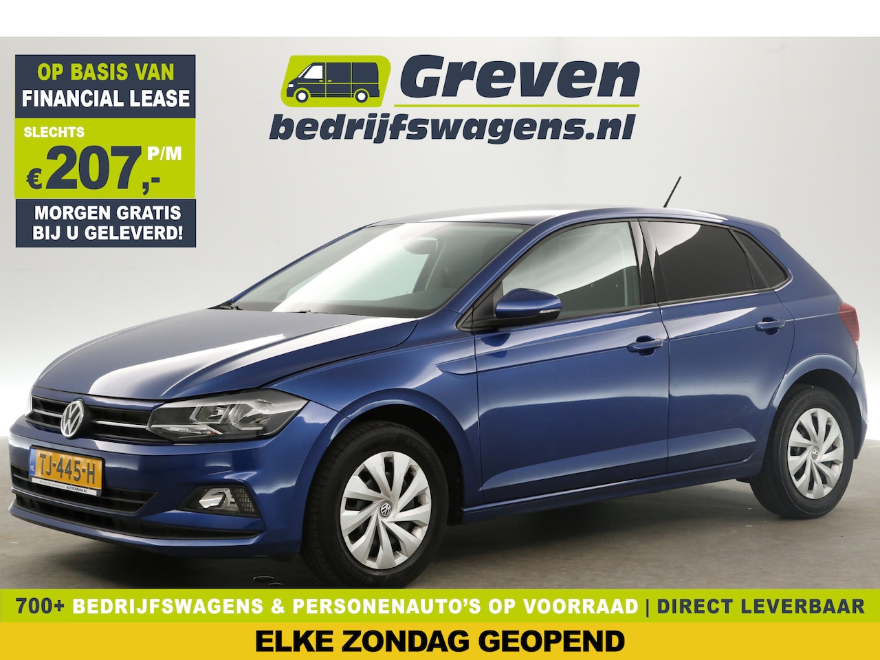 Volkswagen Polo - 1.0 TSI Airco Adaptive-Cruise Carplay LED Navigatie - AutoWereld.nl