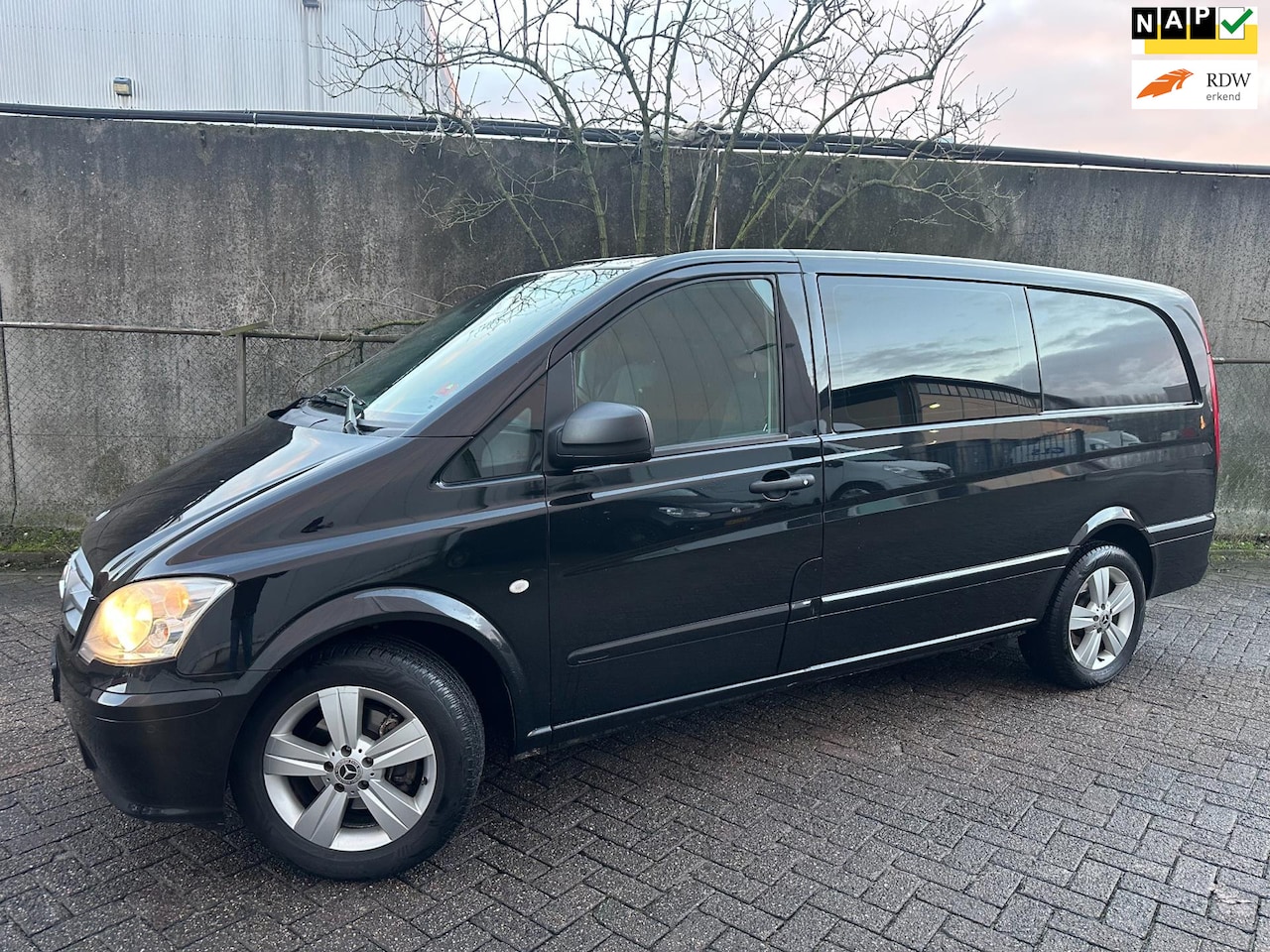 Mercedes-Benz Vito - Vito XL. AUTOMAAT. DUBB. CABINE. 5 PERS. AIRCO. CRUISE CONTR. TREKHAAK - AutoWereld.nl