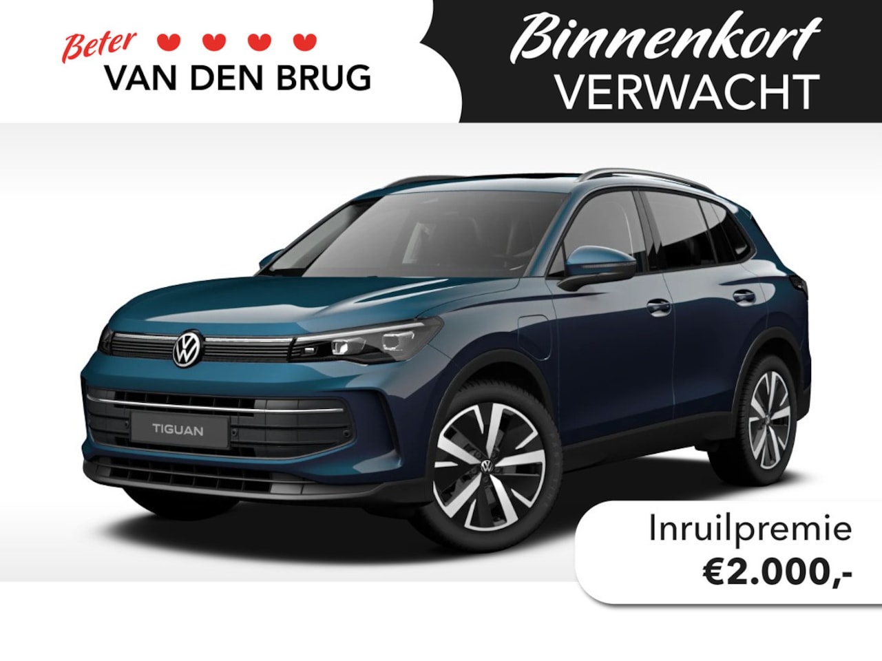 Volkswagen Tiguan - Life Edition 1.5 eHybrid 204 pk | Panodak | Trekhaak | 19" inch lm velgen | Stoel verwarmi - AutoWereld.nl