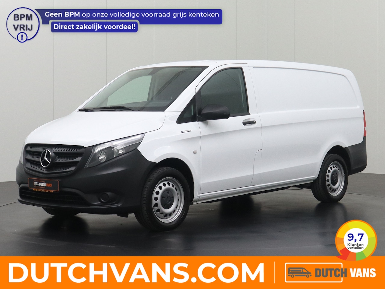 Mercedes-Benz Vito - Elektrisch Lang 41KWH | Airco | Camera | 3-Persoons - AutoWereld.nl