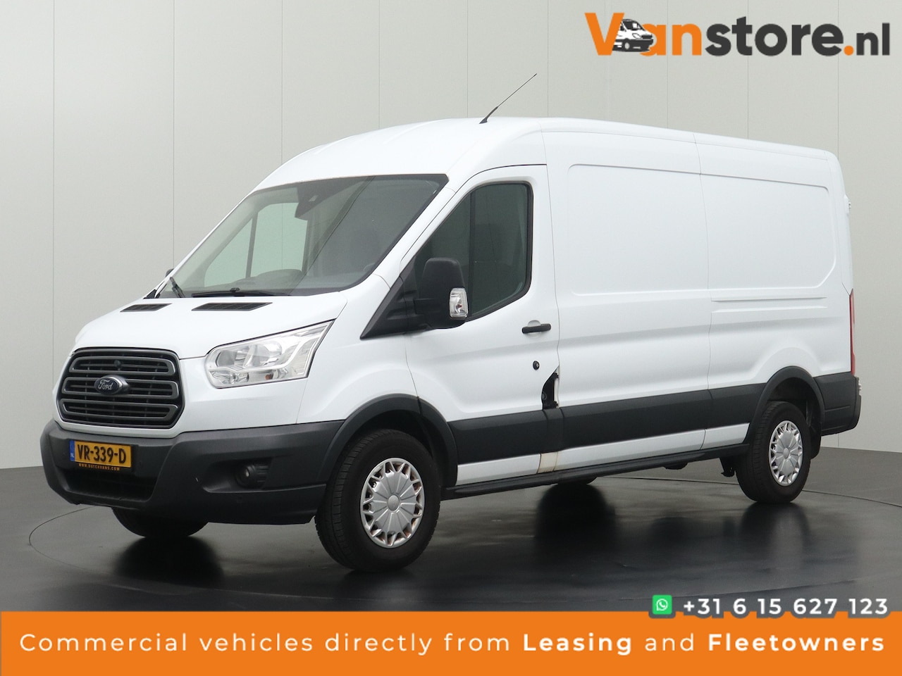 Ford Transit - 2.2TDCI 125PK L3H2 Ambiente | Airco | Trekhaak | 3-Persoons - AutoWereld.nl