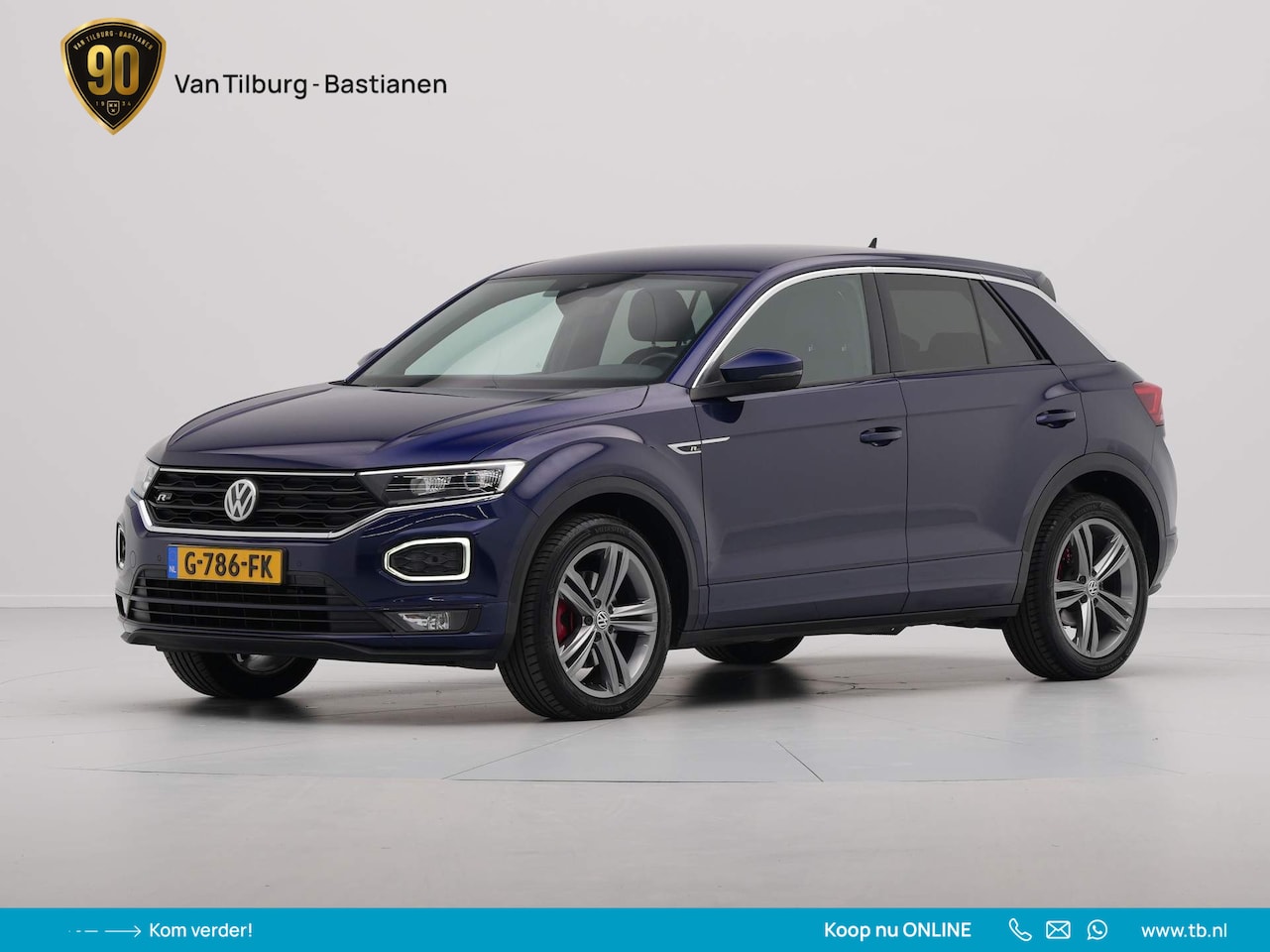 Volkswagen T-Roc - 1.5 TSI 150pk DSG Sport R-Line Navigatie Trekhaak Clima Acc - AutoWereld.nl