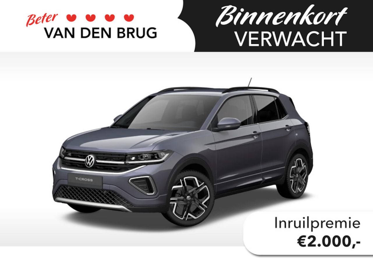 Volkswagen T-Cross - 1.0 TSI R-Line Edition | Navigatie | Trekhaak | 18" inch lm velgen | - AutoWereld.nl